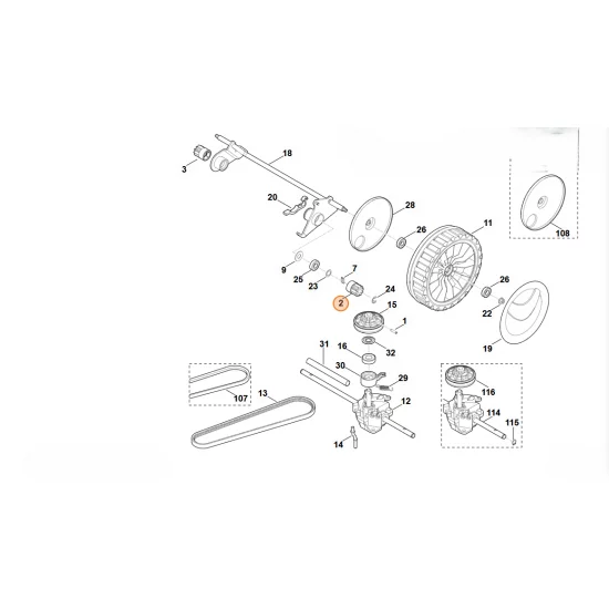Stihl   Zębnik 6105 704 7410